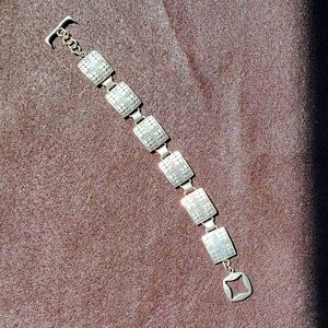 Sterling silver toggle bracelet